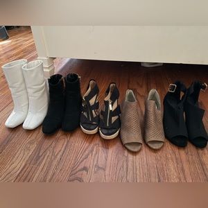 5 pairs of heels